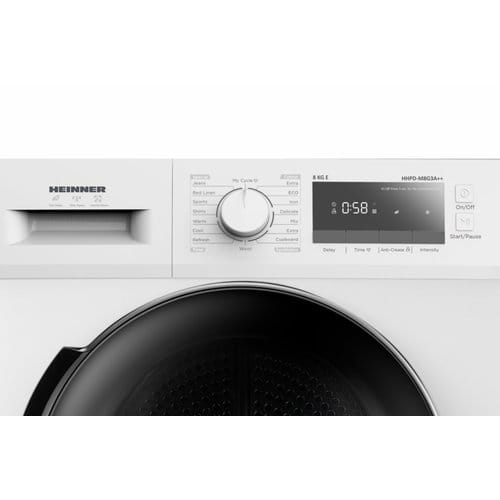 Uscător de rufe cu pompă de căldură Heinner HHPD-M8G3A++, 8 kg, 14 programe, Display LED, Alb - imagine 2