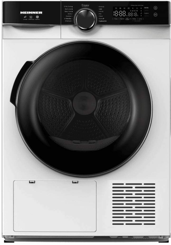 Uscător de rufe cu pompă de căldură Heinner HHPD-M8K3A++, 8 kg, 14 programe, Display LED, Alb - imagine 2