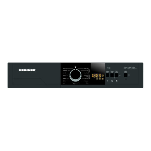 Uscător de rufe cu pompă de căldură Heinner HHPD-V9T1CHSA++, 9 kg, 15 programe, Display LED, Gri - imagine 2