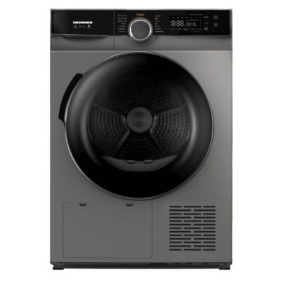 Uscător de rufe Heinner HHPD-M9K3SA+++ 9 kg cu pompă de căldură motor Inverter și control Touch argintiu