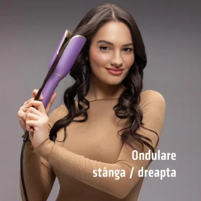 Ondulator electric Heinner HTC-YD230PP culoare mov cu 6 trepte