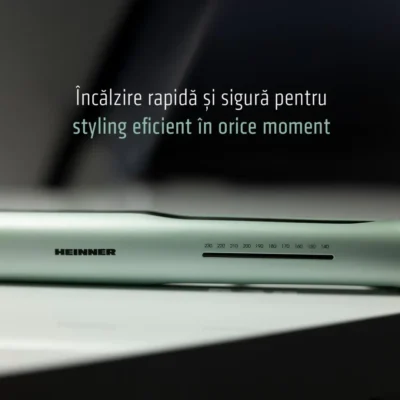 Placă de îndreptat părul Heinner HHS-Y230DP-GR, funcție Plasma, ceramică, 140-230°C, verde - imagine 10