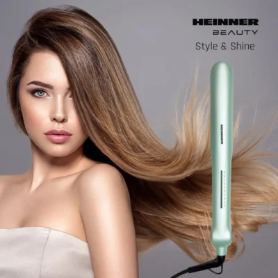 Placă de îndreptat părul Heinner HHS-Y230DP-GR, funcție Plasma, ceramică, 140-230°C, verde - imagine 11