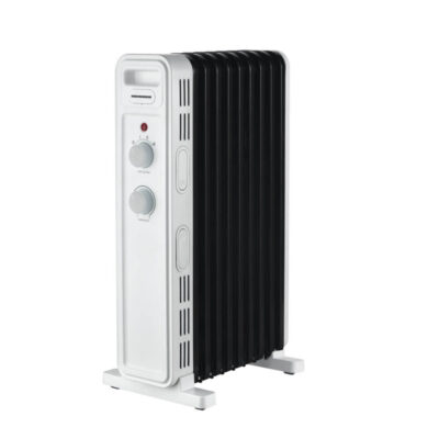 Calorifer cu ulei Heinner HOH-M09WH-BK cu 9 elemenți și putere maximă 2000W