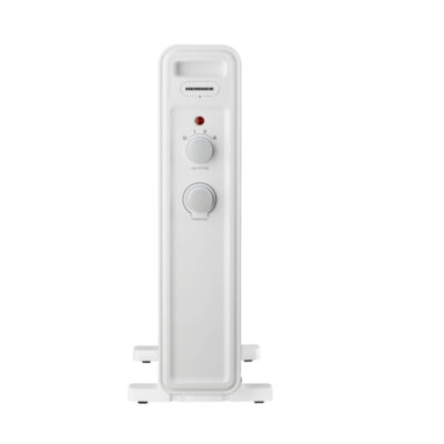 Calorifer cu ulei Heinner HOH-M13WH-BK, 13 elemenți, 2500W, 3 trepte de putere, termostat ajustabil, alb/negru - imagine 2